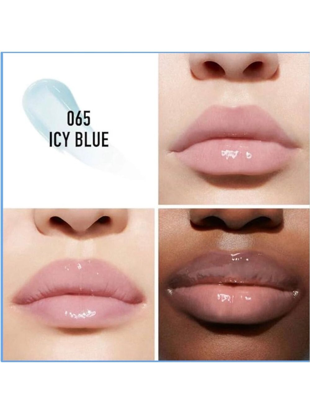 Dior Addict Iconic Lip Maximizer 065 Icy Blue Lip Gloss One Size Limited Blue - Picture 5 of 5